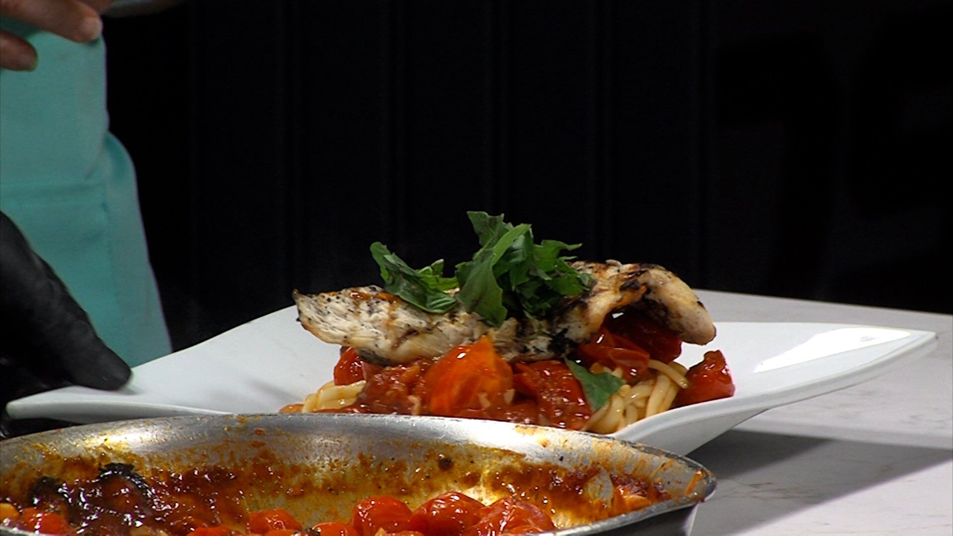 This Cherry Tomato Sauce Goes Great with This Pasta Dish for Mamma Mia Monday